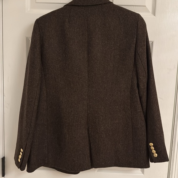 J. Crew RETAIL Bristol blazer in chocolate herringbone wool - Picture 11 of 13